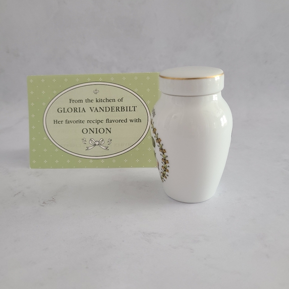 Vintage Franklin Mint Spice Jar - Gloria Concepts Inc - 1985 - Onion - Picture 2 of 5
